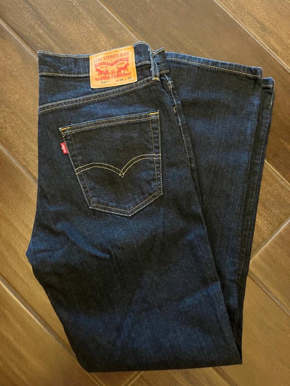 Levi's Men’s 541 Athletic Fit Dark Indigo Jeans
